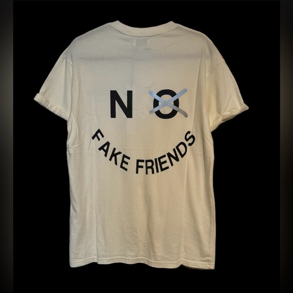 📸 NWT! Half Shadow No Fake Friends 3M Reflective Aurora Unisex Tshirt - Picture 4 of 16